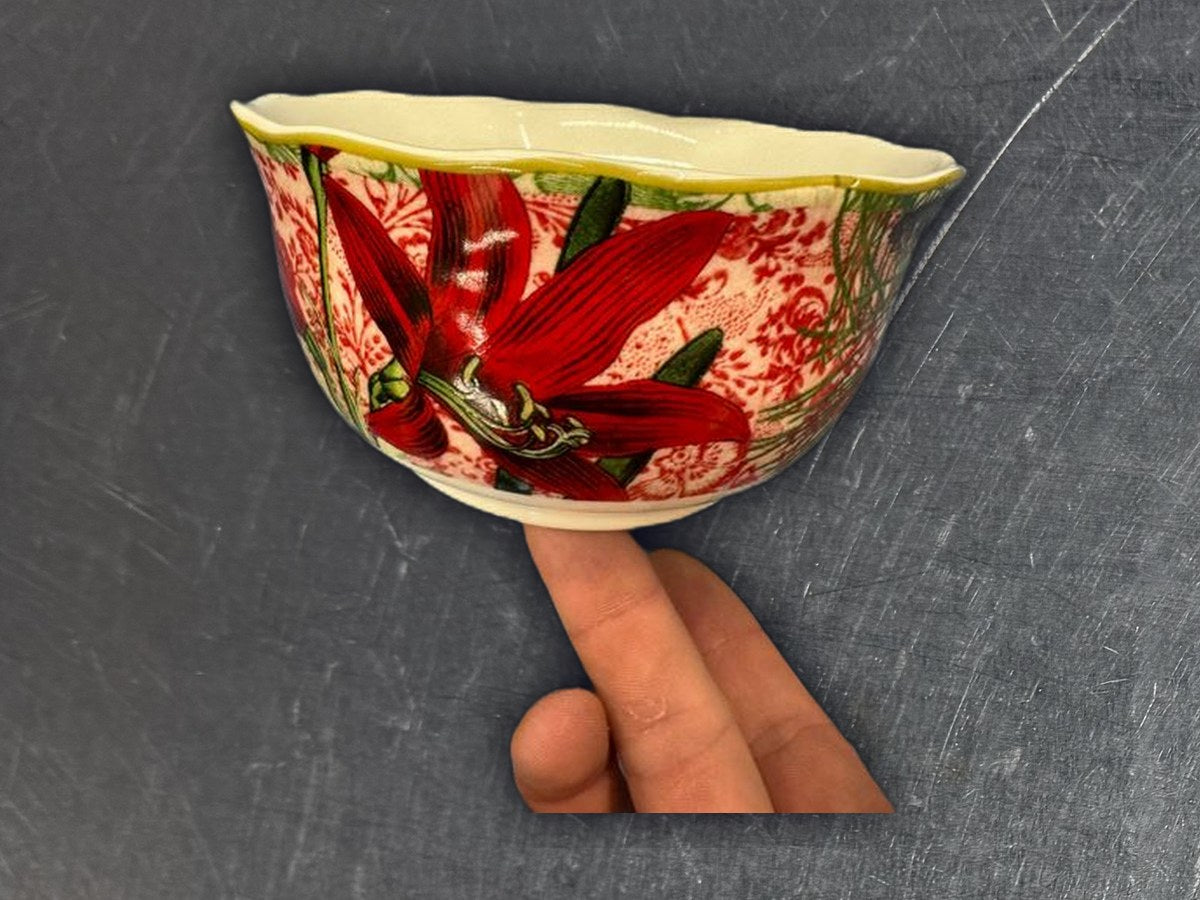 222 Fifth Holiday Decoupage Small Bowl: 25 ppm lead by XRF