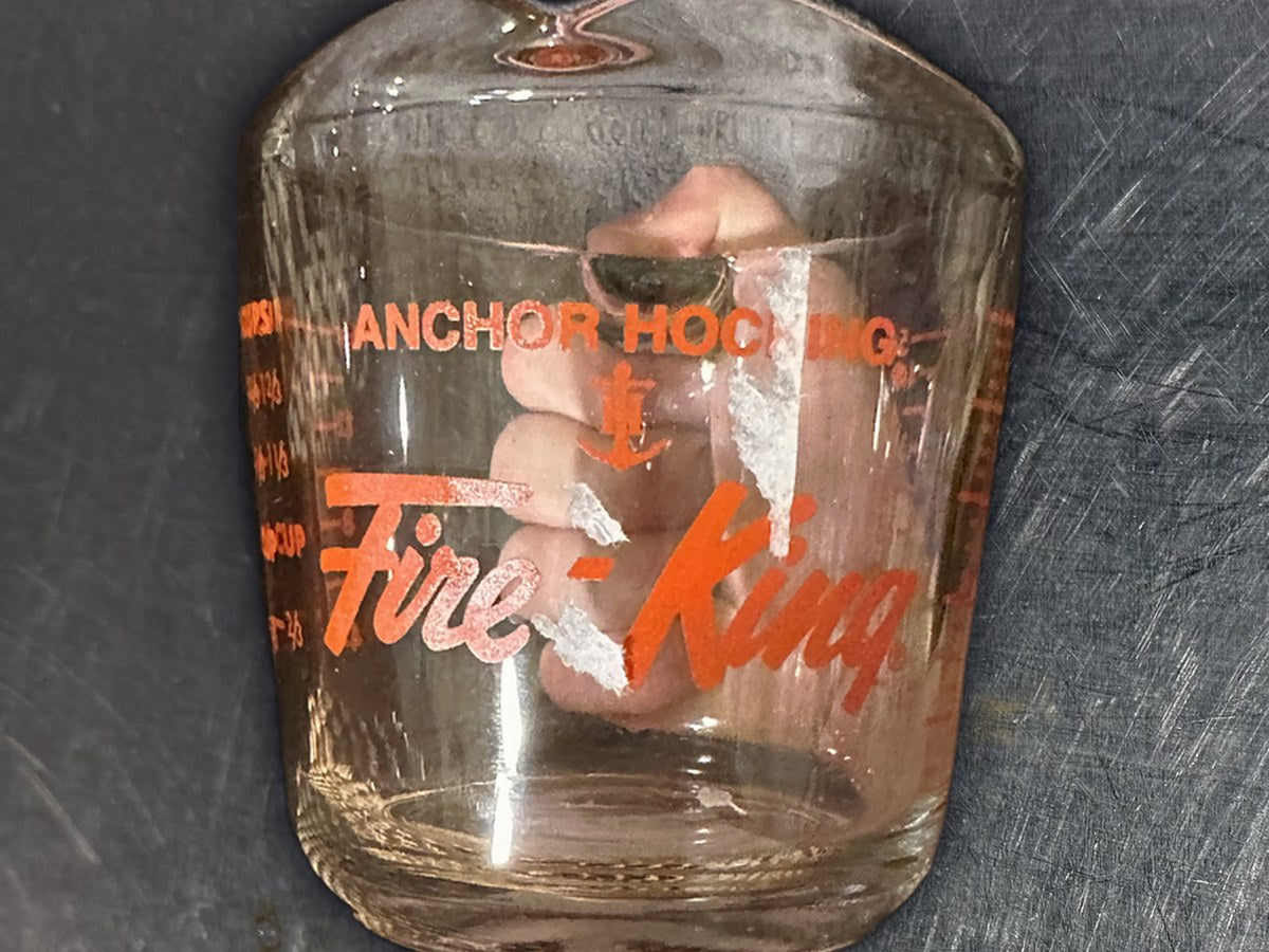Anchor hocking 16Oz fire king measuring cup glass
