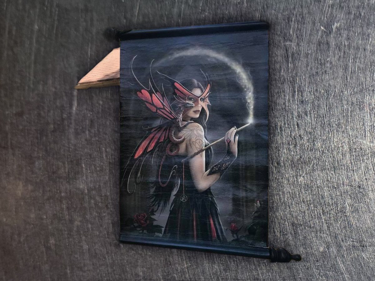 Anne Stokes Fairy Scroll Print, c. 2010