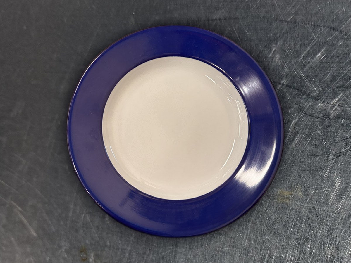 Apilco Round Blue & White Dish: 58 ppm lead by XRF