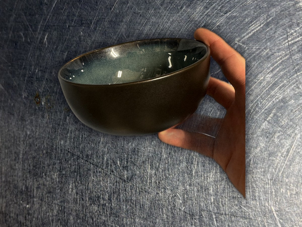 At Home Blue Two Tone Bowl: 46 ppm lead by XRF