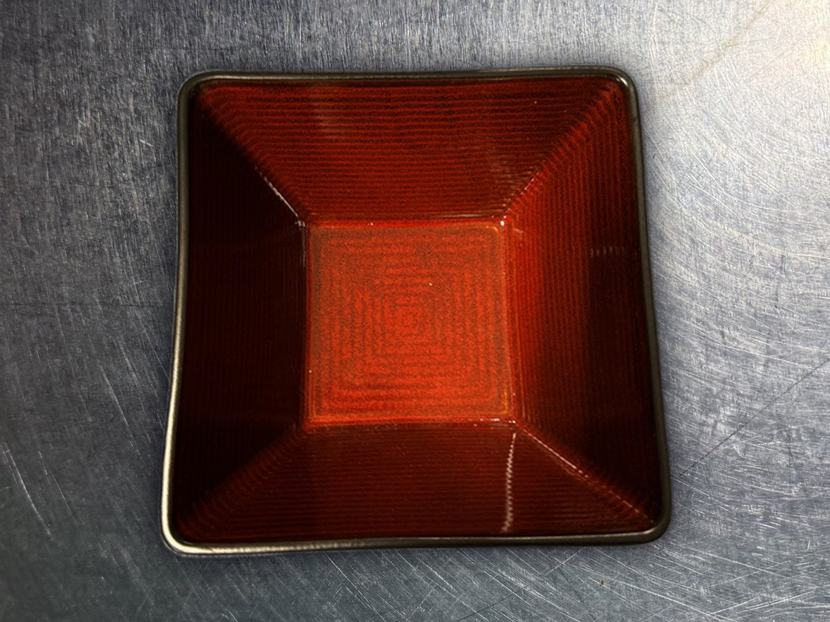 At Home Red Square Stoneware Bowl: 289 ppm lead by XRF