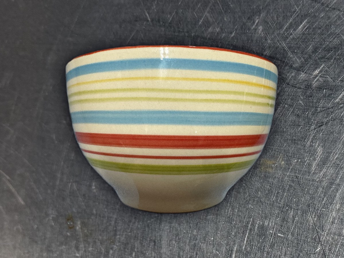 At Home Seaside Bright Stripe Small Bowl: 43 ppm lead by XRF
