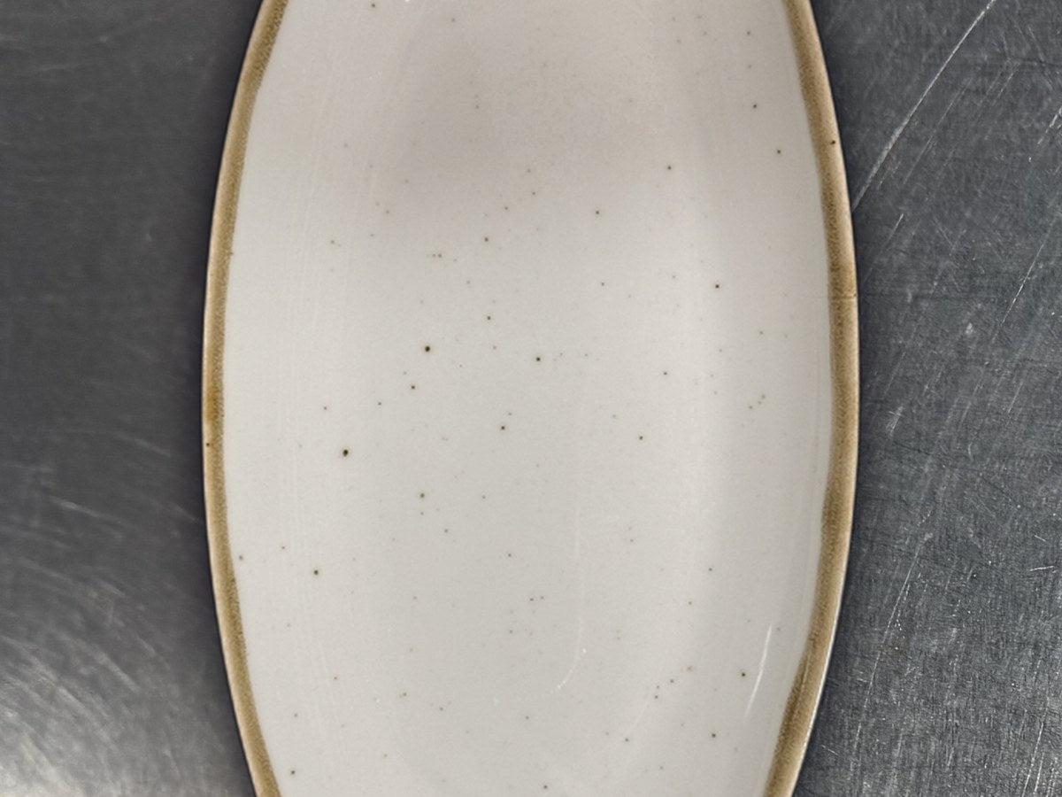 Banquet barley white oblong dish