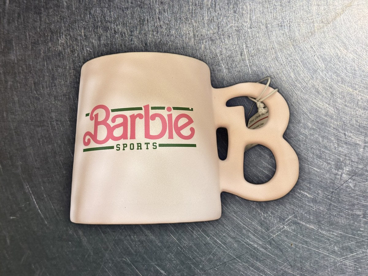 Barbie white sports coffee mug