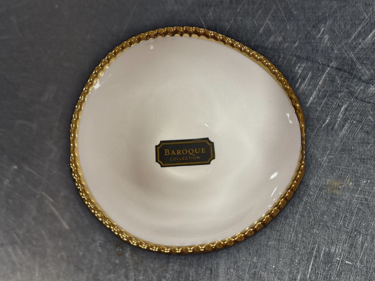 Baroque collection trimmed in gold bowl