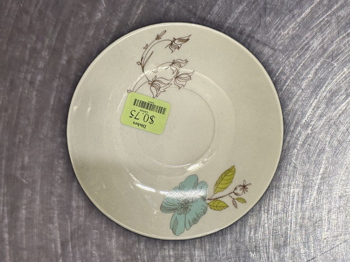 Bentleys Floral Blue Saucer: 3,255 ppm lead by XRF