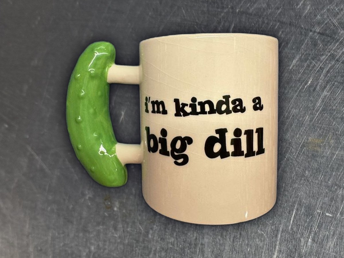 Big Mouth Inc. Im Kinda A Big Dill Mug: 3,155 ppm lead by XRF