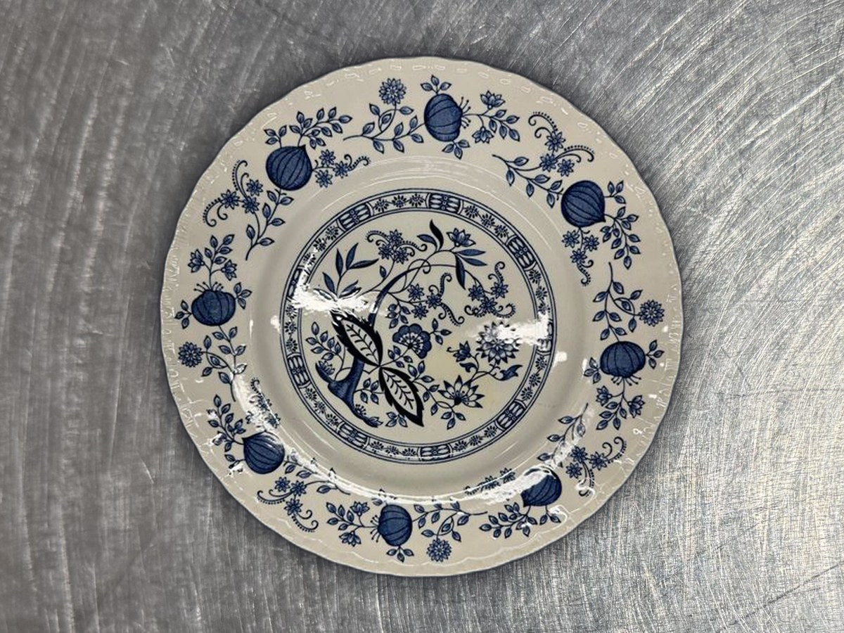 Blue Heritage Pattern Blue Onion Myott Meakin Saucer: 35,298 ppm lead by XRF