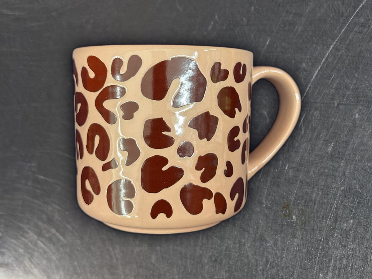 Boston Warehouse Leaf & Bean Leopard Pattern Mug: 873 ppm lead by XRF