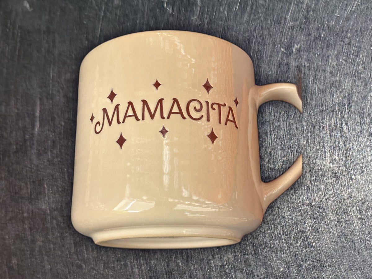 Boston Warehouse Leaf & Bean Mamacita Coffee Mug: 149 ppm lead by XRF