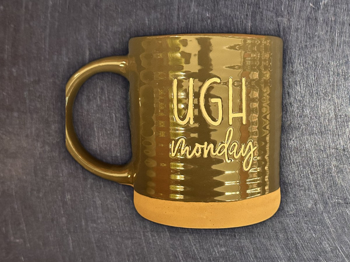 Boston Warehouse Leaf & Bean UGH Monday Coffee Mug: 951 ppm lead by XRF