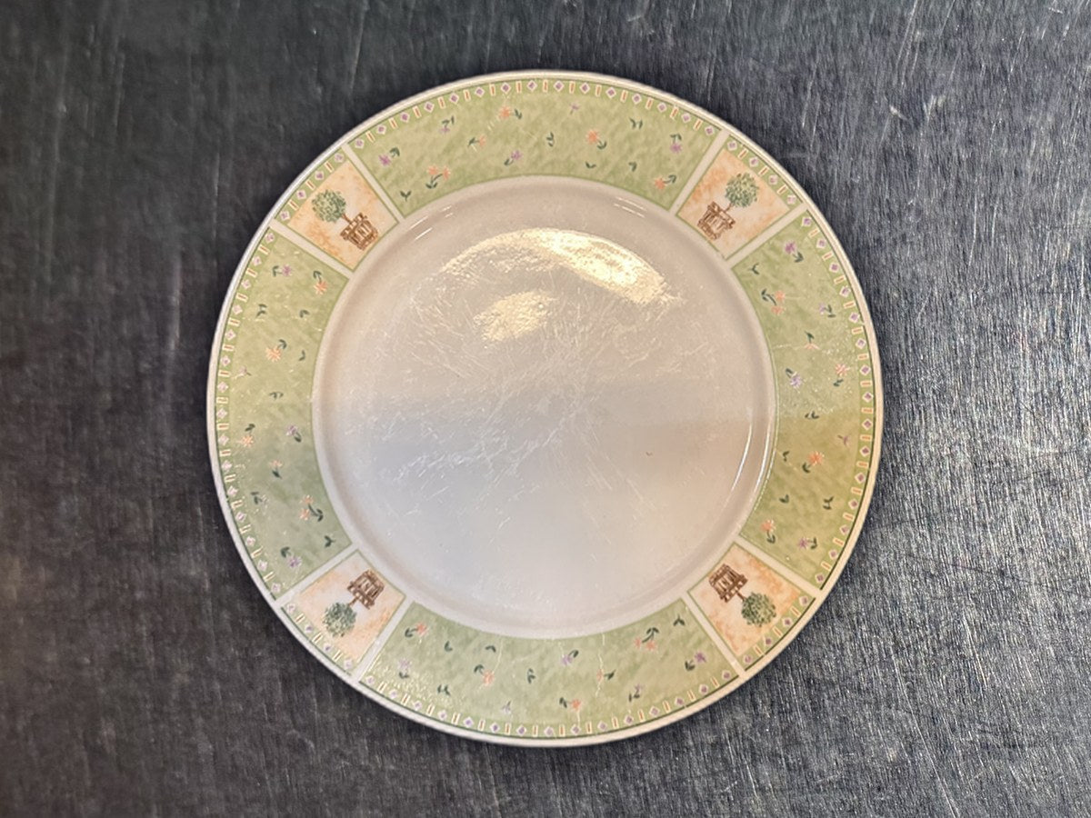 Brandywine 8820 Green Rim Dish: no lead detected by XRF