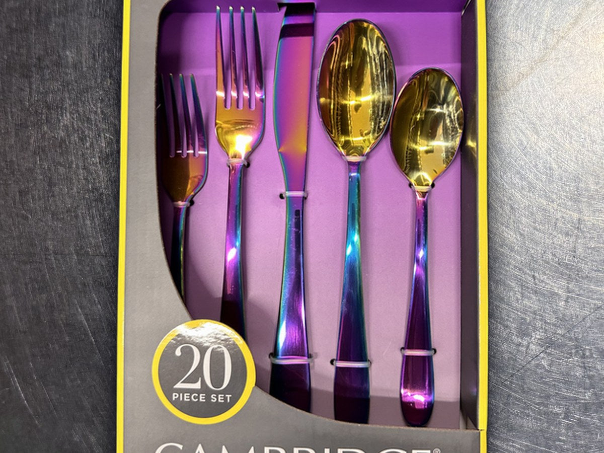 Cambridge Stainless Steel Byram Rainbow Flatware: no lead detected by XRF