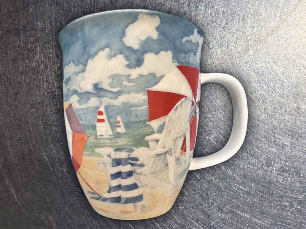 Cape Shore Beach Design Coffee Mug: 111 ppm lead by XRF