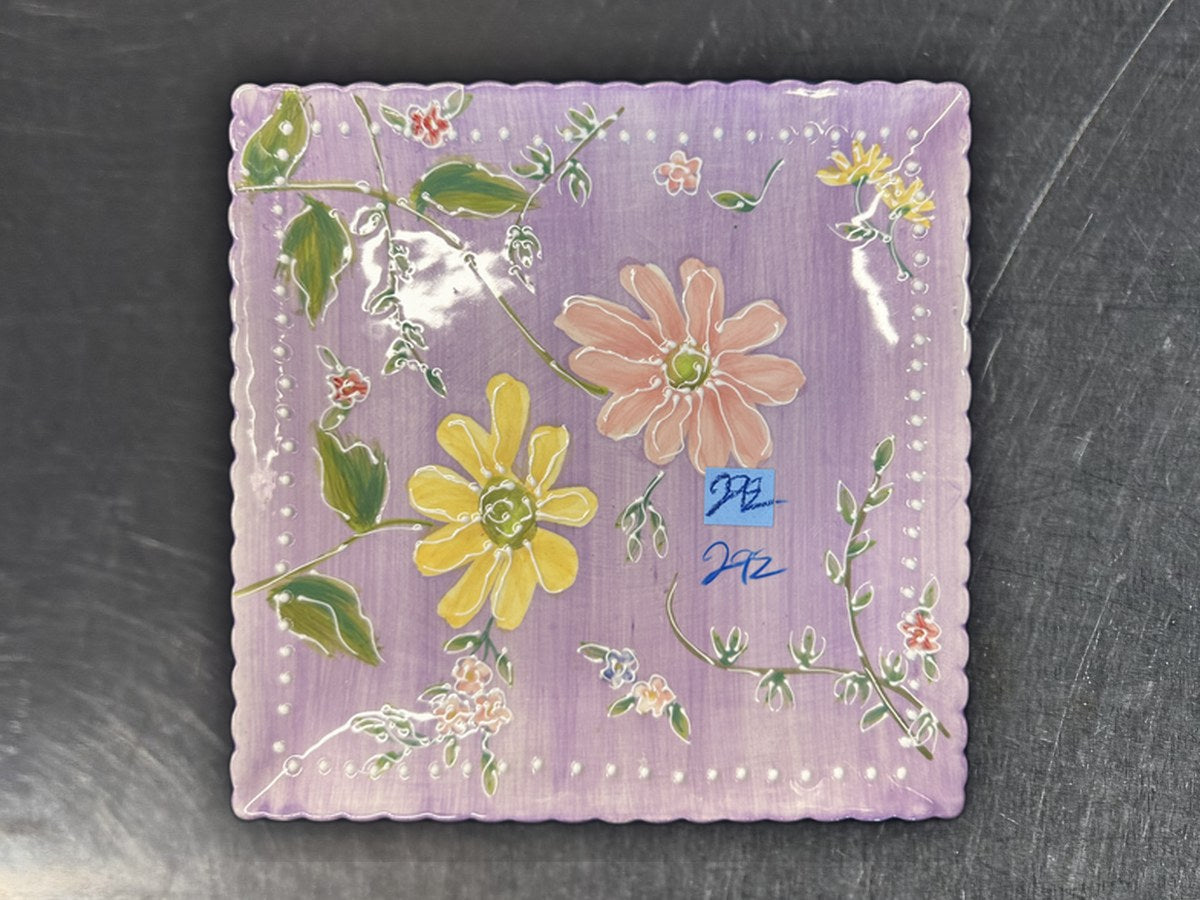Centrum Garden Party Square Floral Dish: 24,159 ppm lead by XRF
