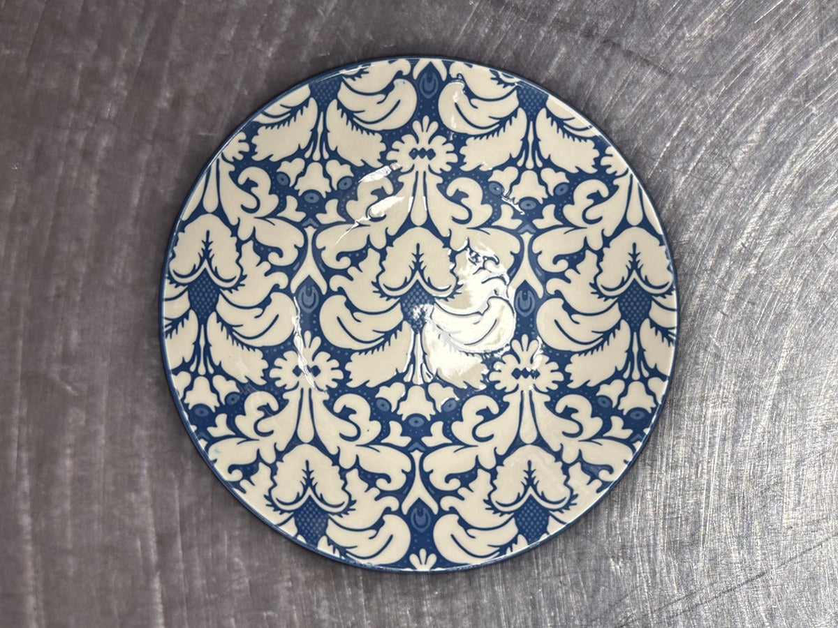 Certified International Geoff Tygret Blue Dish: 125 ppm lead by XRF