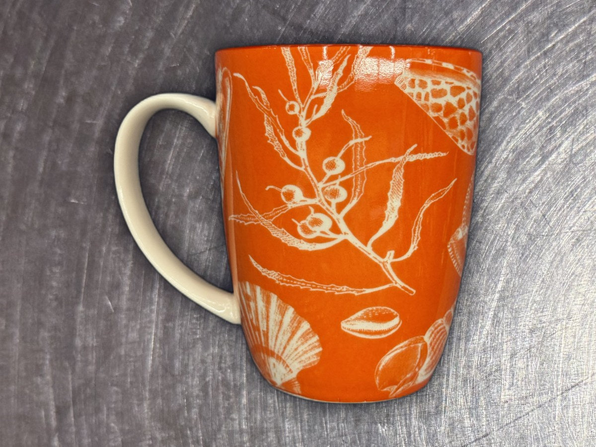 Certified International Orange Sea Side Mug: 21,806 ppm lead by XRF