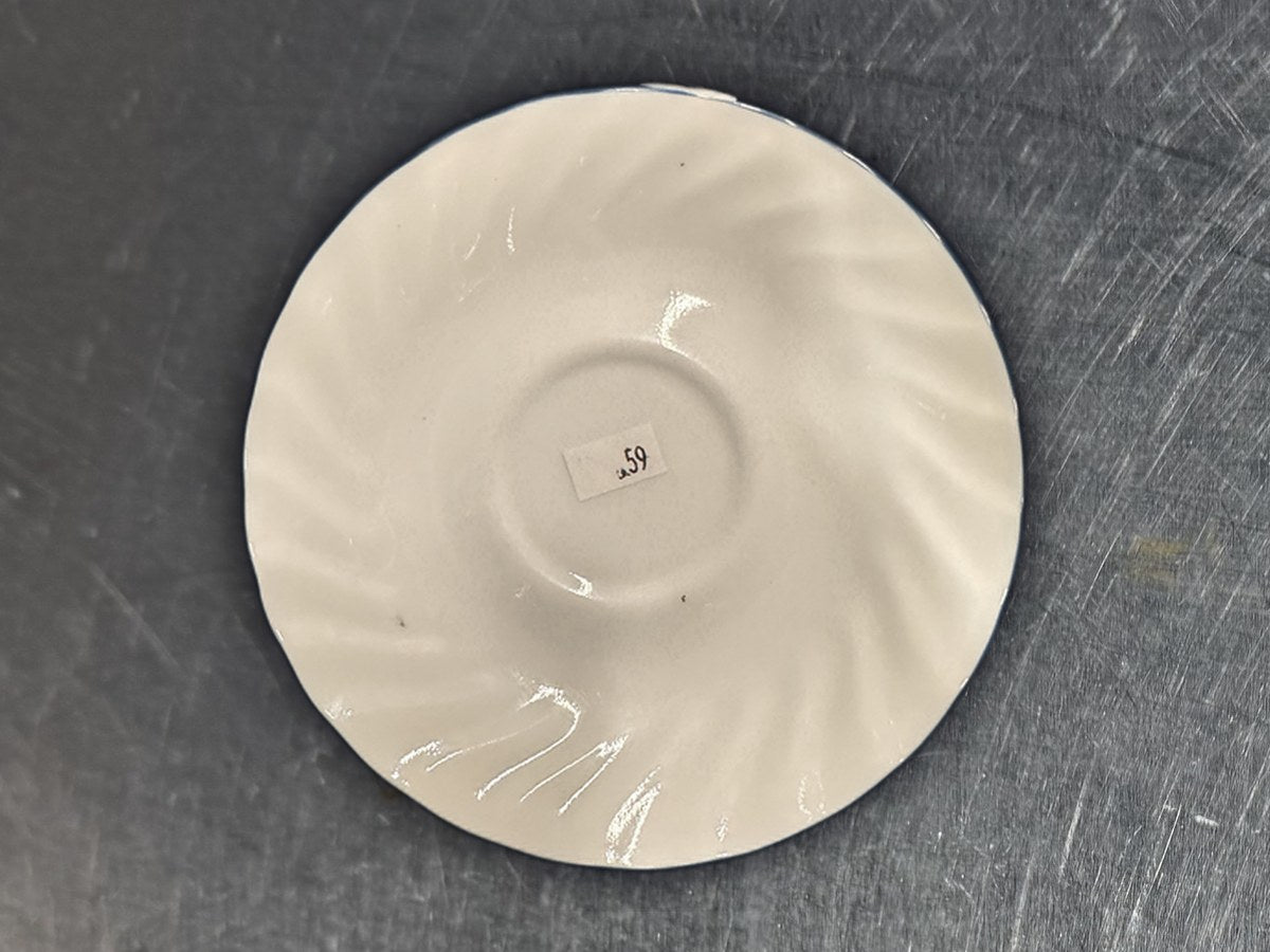 Corelle Blue Fleur Saucer: no lead detected by XRF