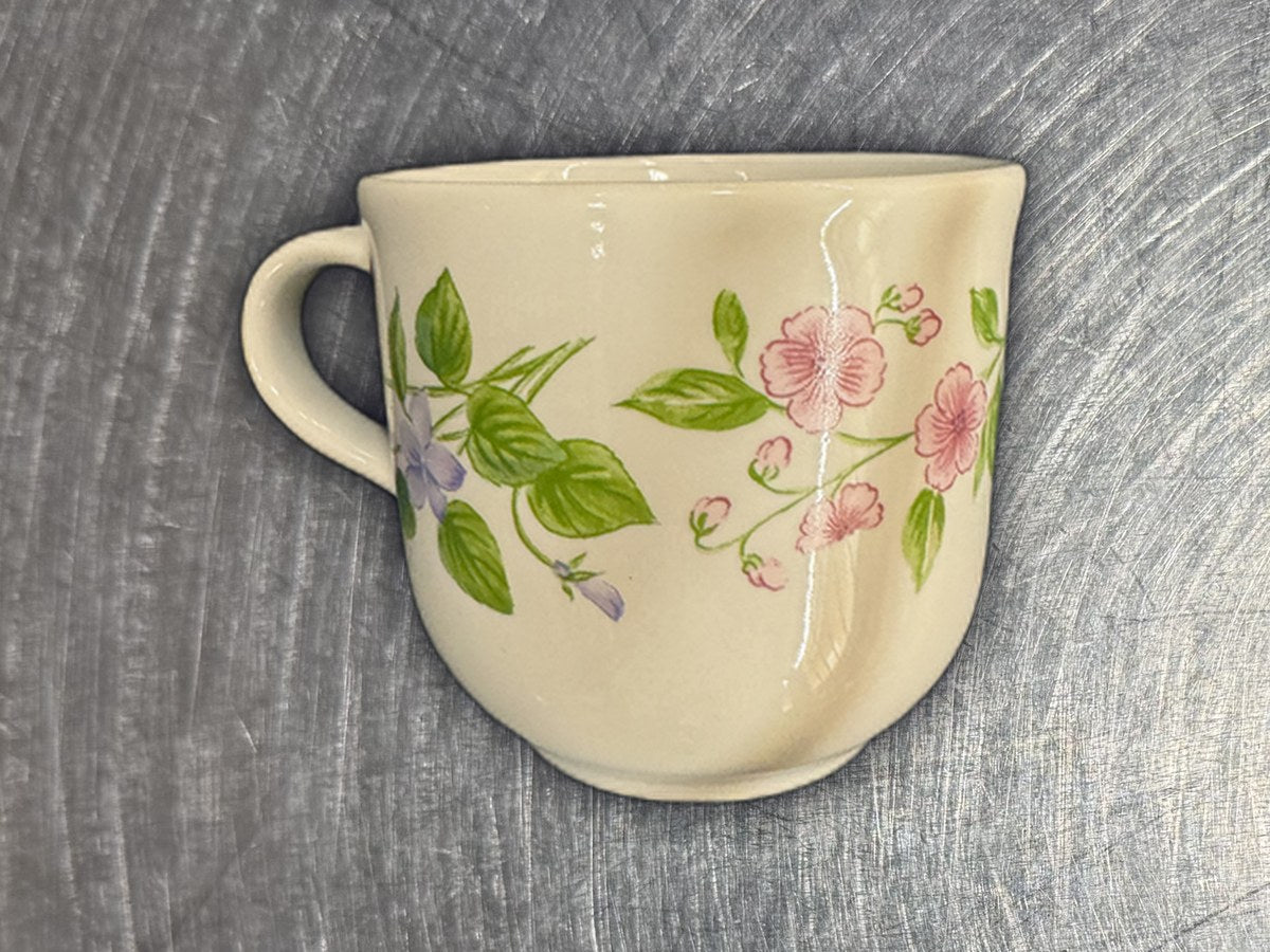 Corelle Floral Tea Cup: 591 ppm lead by XRF