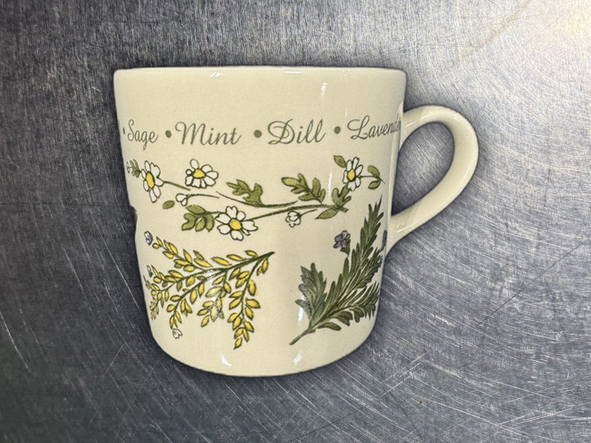 Corelle Thymeless Herbs Mug: no lead detected by XRF