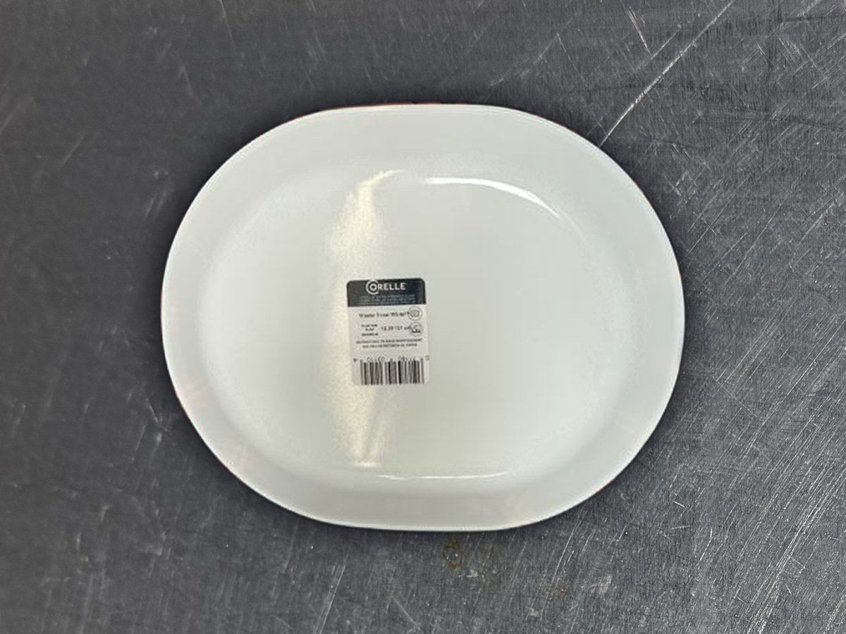 Corelle white service platter dish