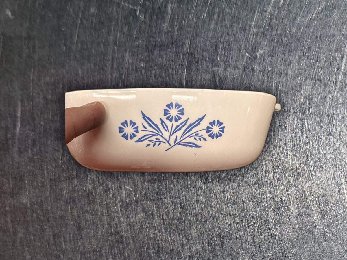 Corning Ware 1 QT. Blue Cornflower Casserole: no lead detected by XRF