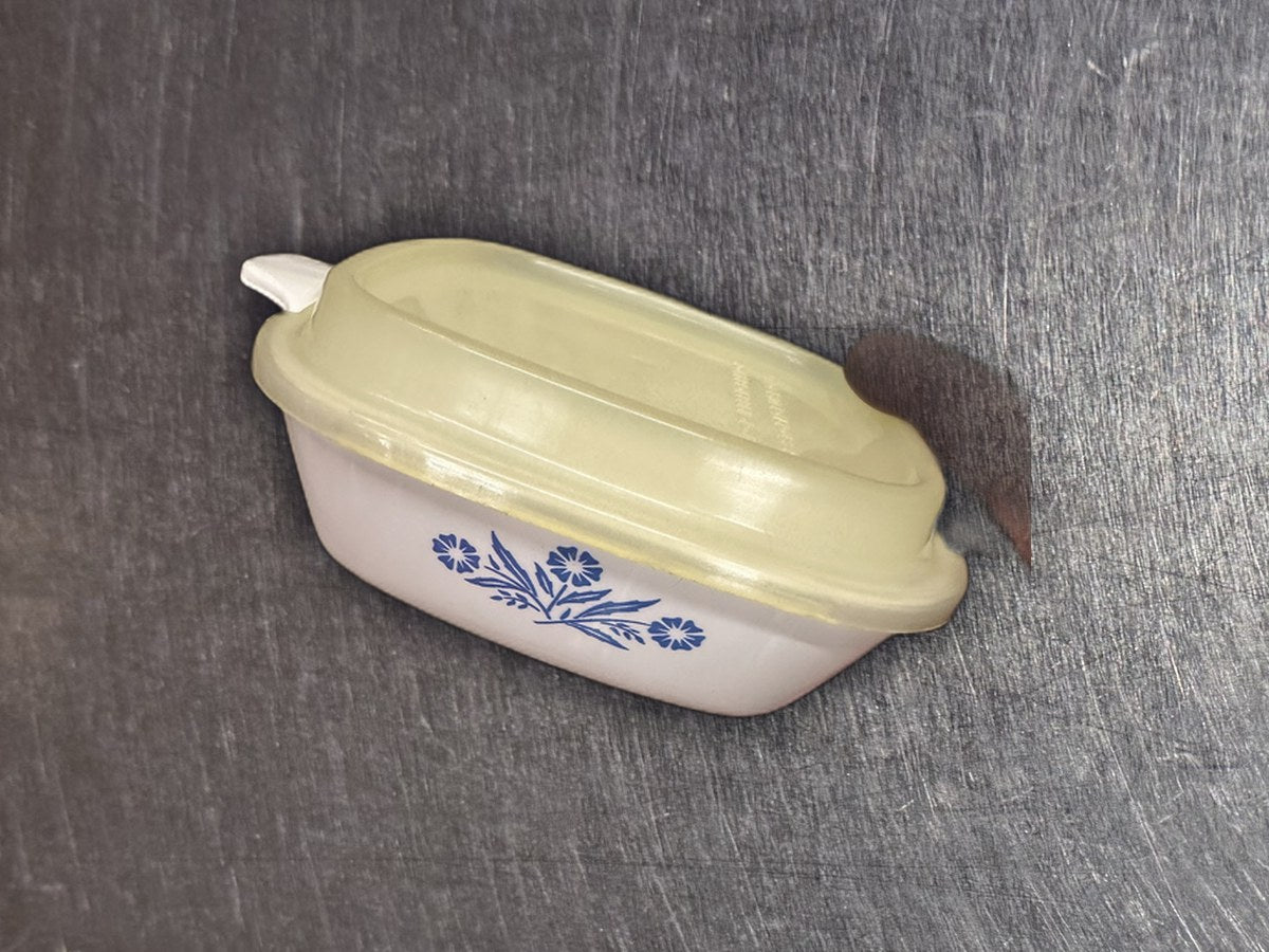 Corning Ware Corn Flower Blue Square Saute Pan: no lead detected by XRF