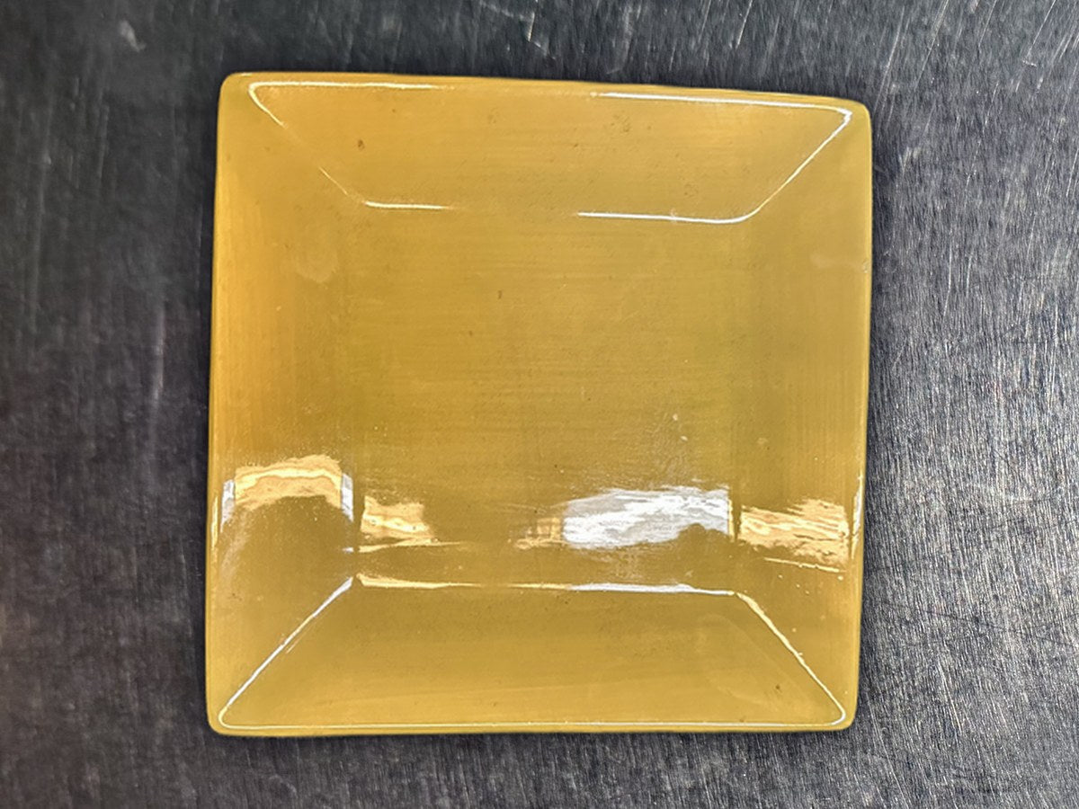 Corsica Home Yellow Square Dish: 148,470 ppm lead by XRF
