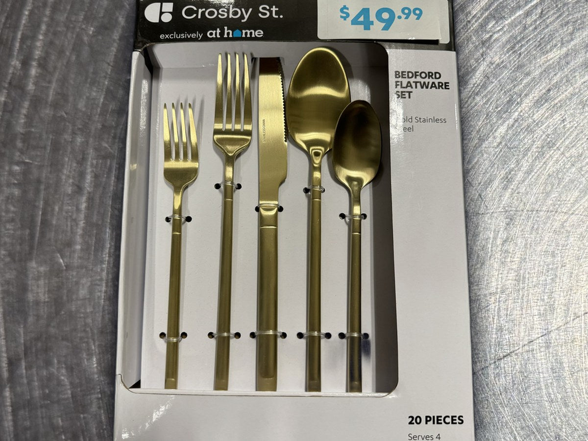 Crosby St. Gold Bedford Flatware: no lead detected by XRF