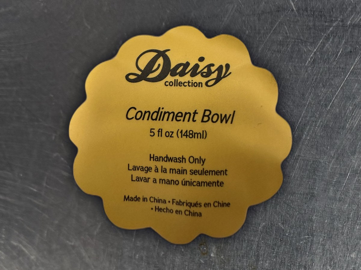 Daisy Collection Condiment Bowl: 89 ppm lead by XRF