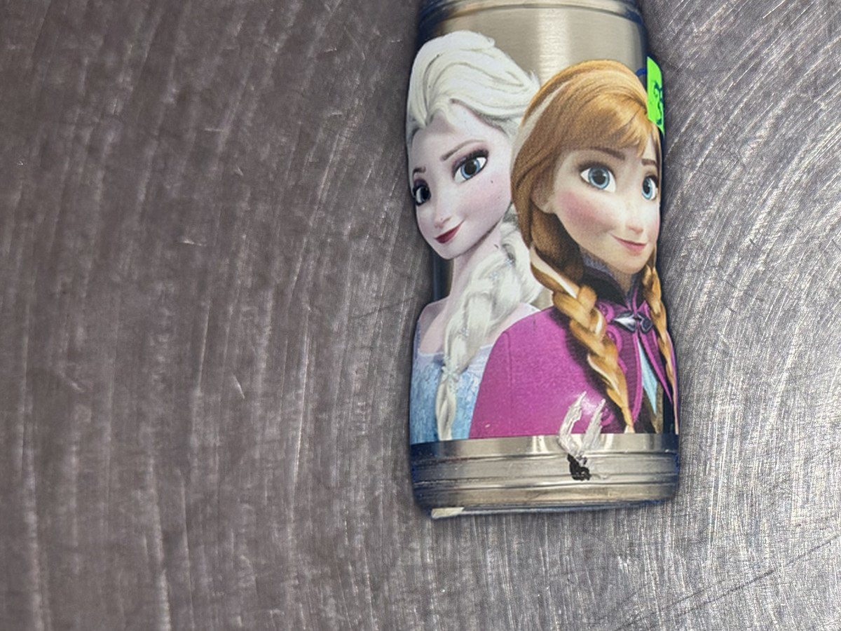Disney Frozen Water Bottle: no lead detected by XRF