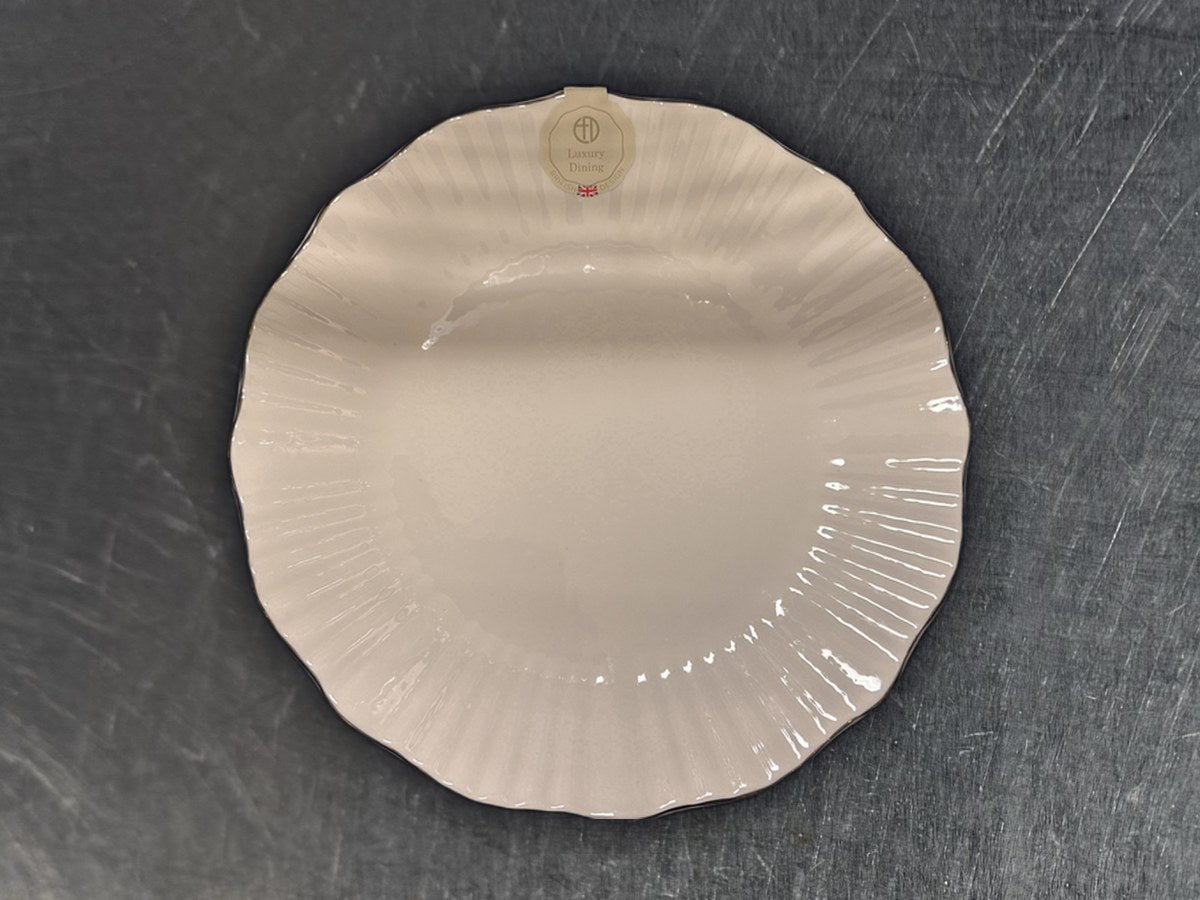 Eaton Fine Dining Corolla Side White Dish: 39 ppm lead by XRF