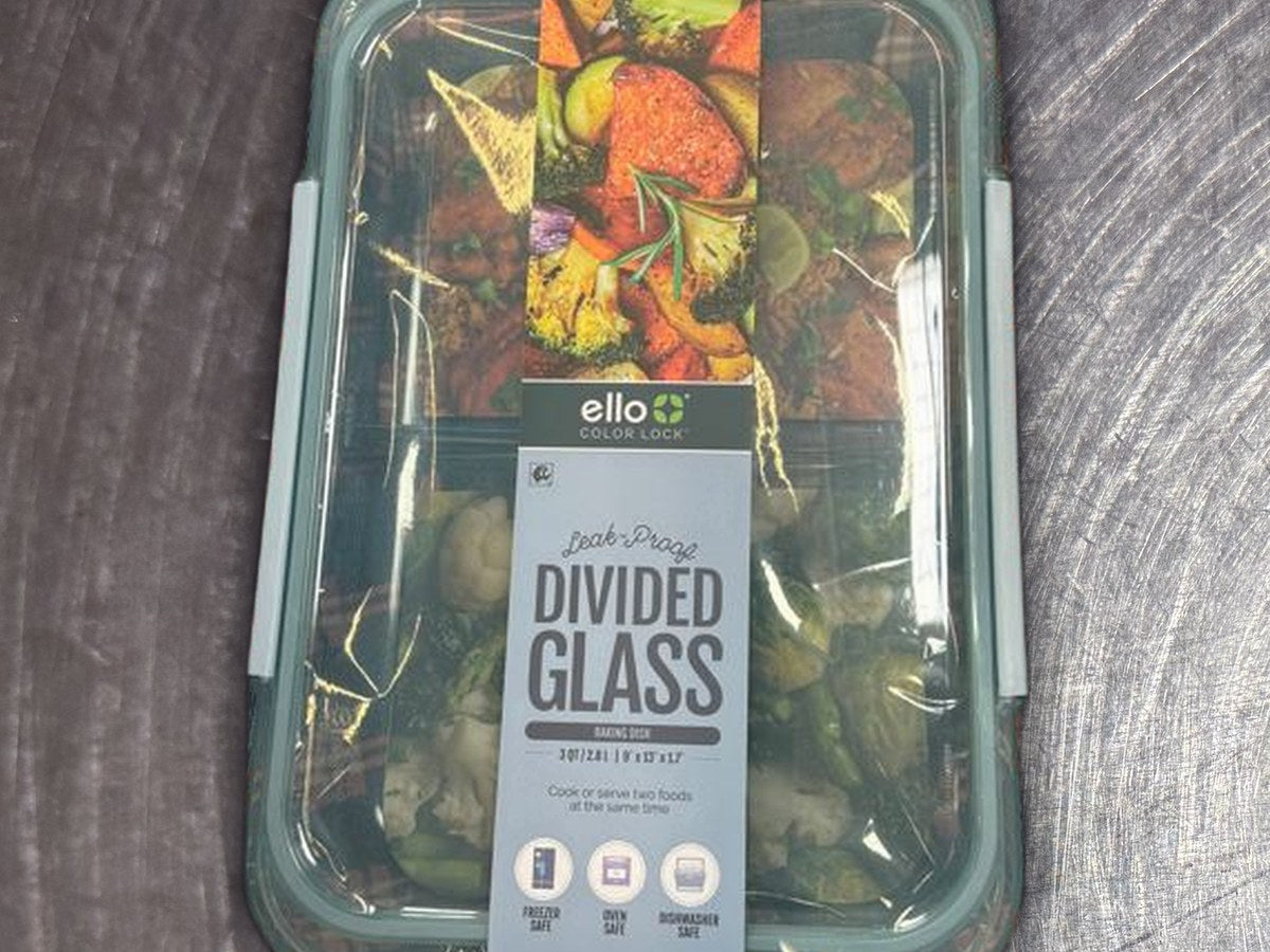 Ello 3qt divided glass