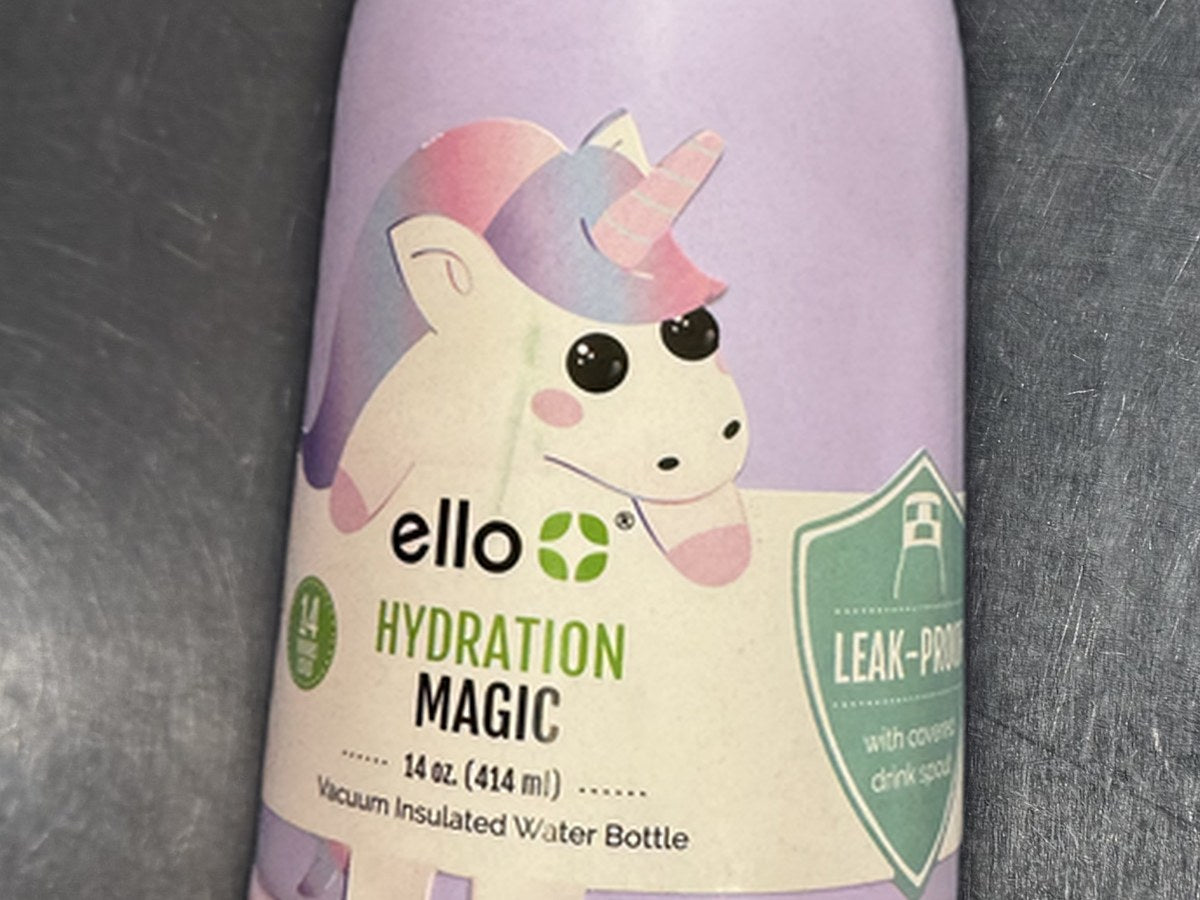 Ello Hydration Magic Water Bottle: no lead detected by XRF