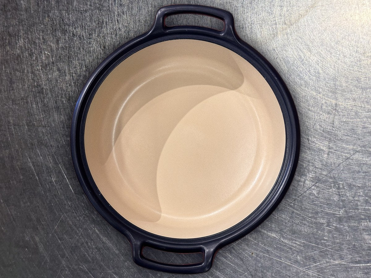 Emile Henry France Cast Iron Shallow Casserole: 14 ppm lead by XRF