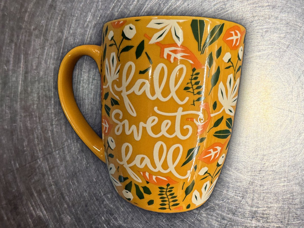 Fall Sweet Fall Yellow Coffee Mug: 279 ppm lead by XRF