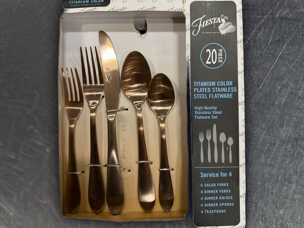 Fiesta Titanium Stainless Steel Flatware: 41 ppm lead by XRF