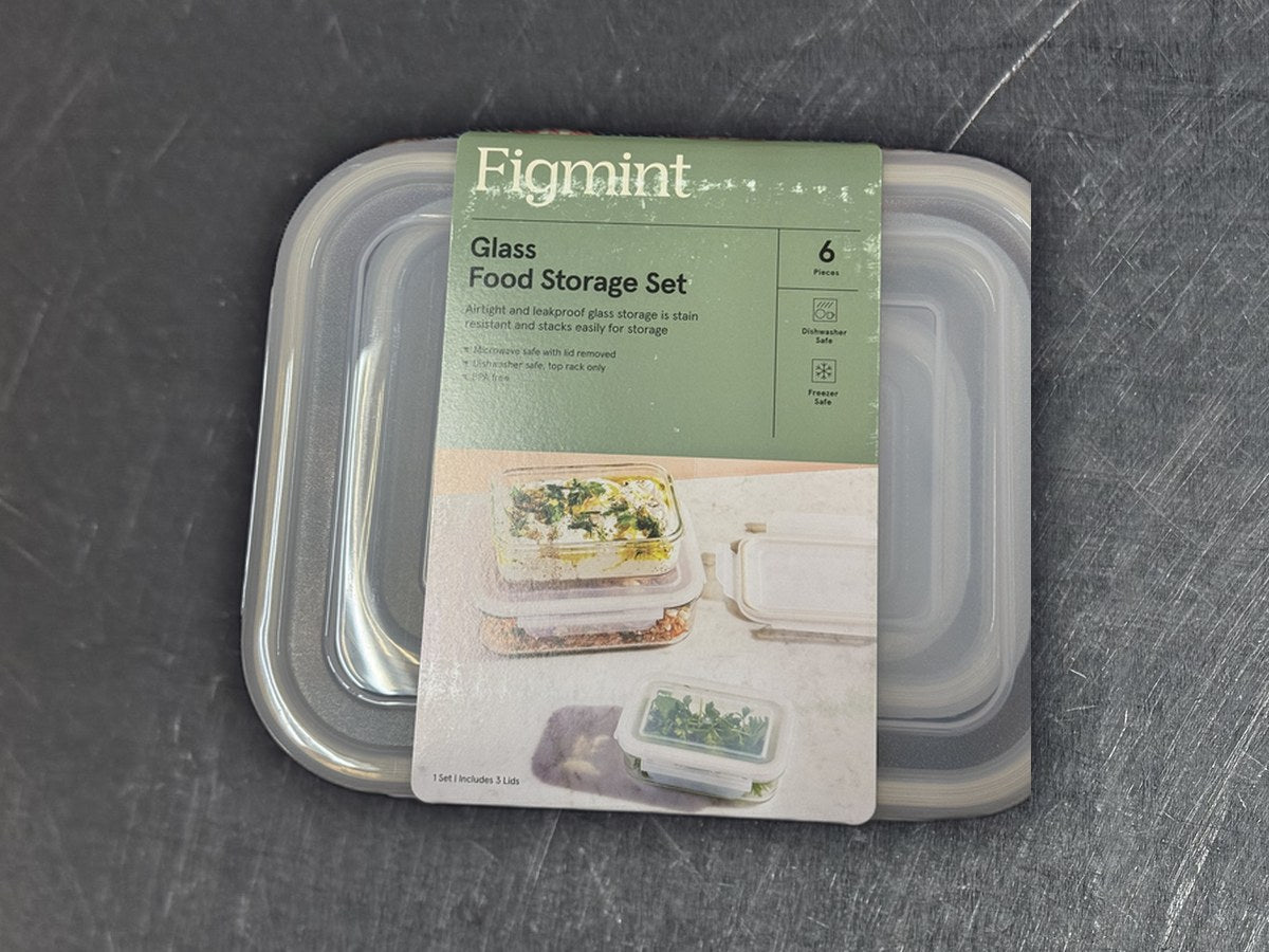 Figmint glass food storage set