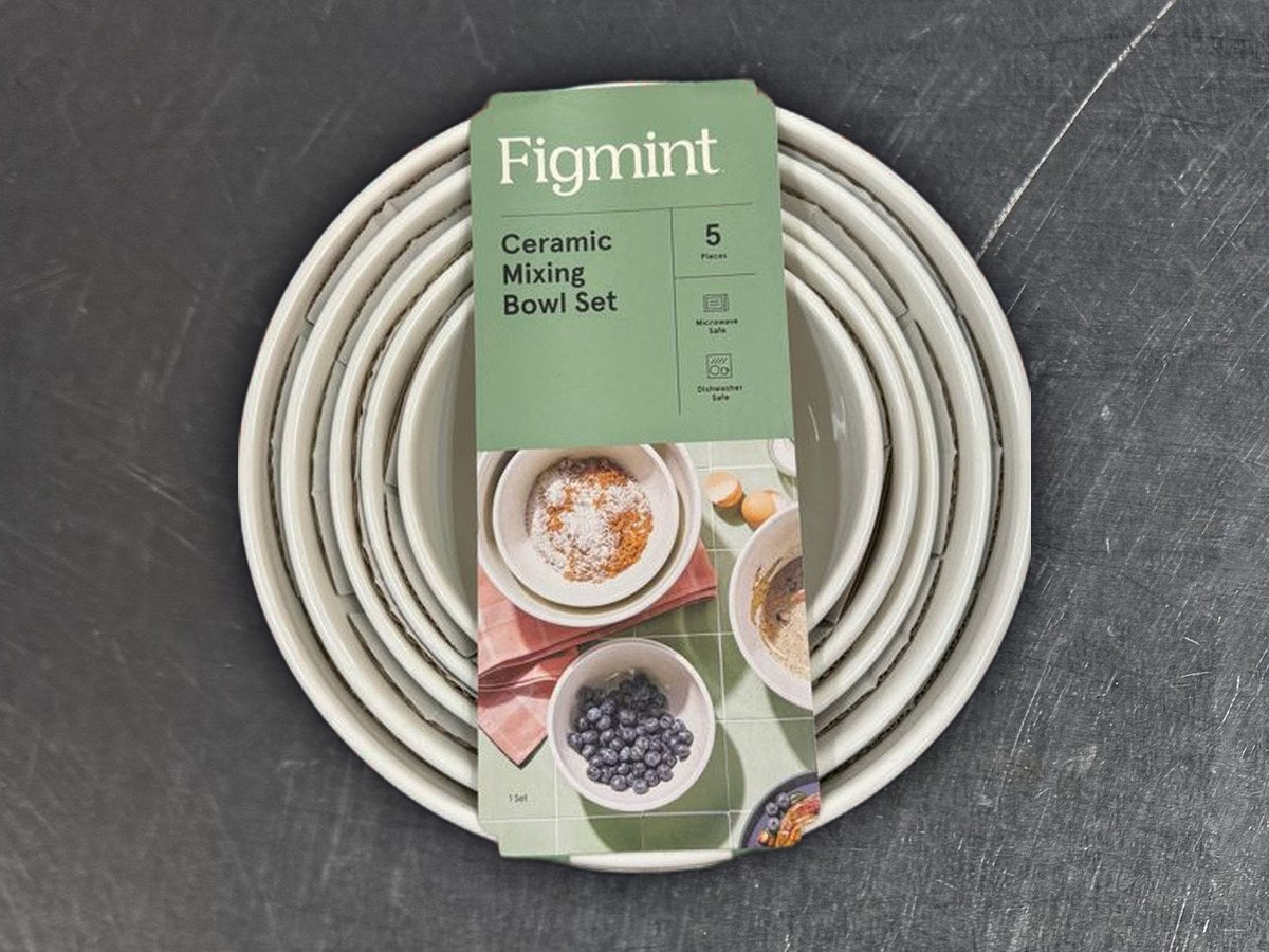 Figmint white mixing bowl set