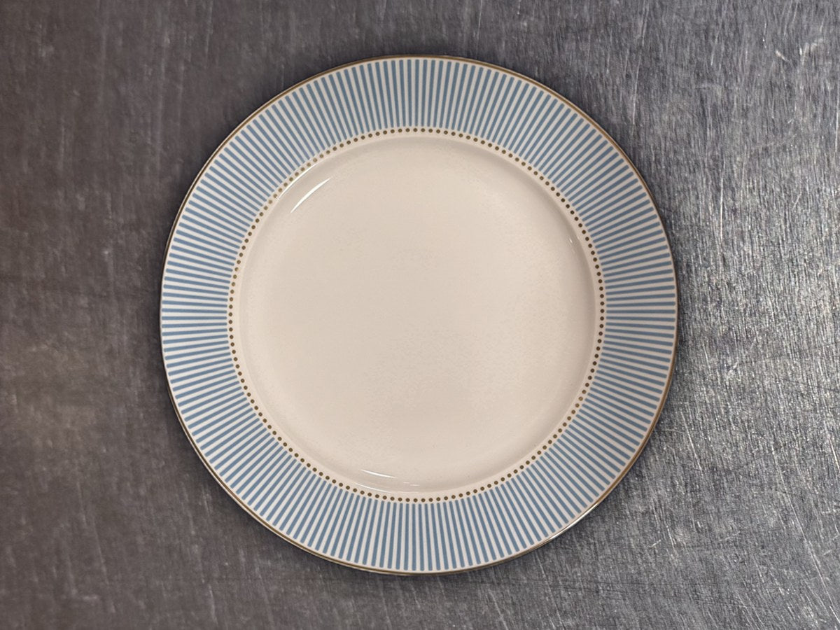 Grace teaware light blue pin stripe dish