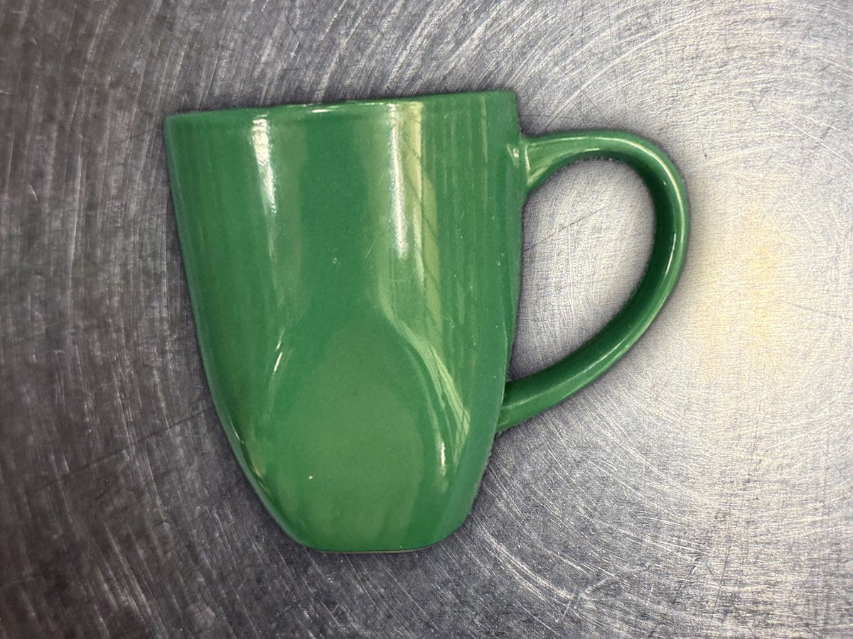 Green Ceramic Coffee Mug: 135 ppm lead by XRF