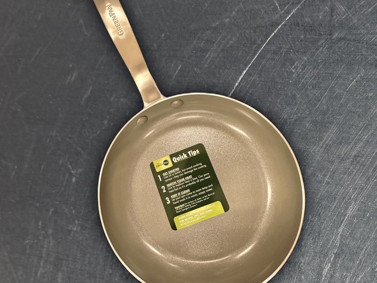 Green Pan Gold Fry Pan: no lead detected by XRF