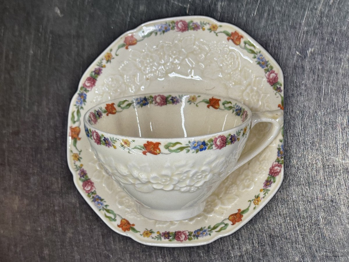 Grown Ducal Gainsborough Set Saucer & Tea Cup: 67,717 ppm lead by XRF