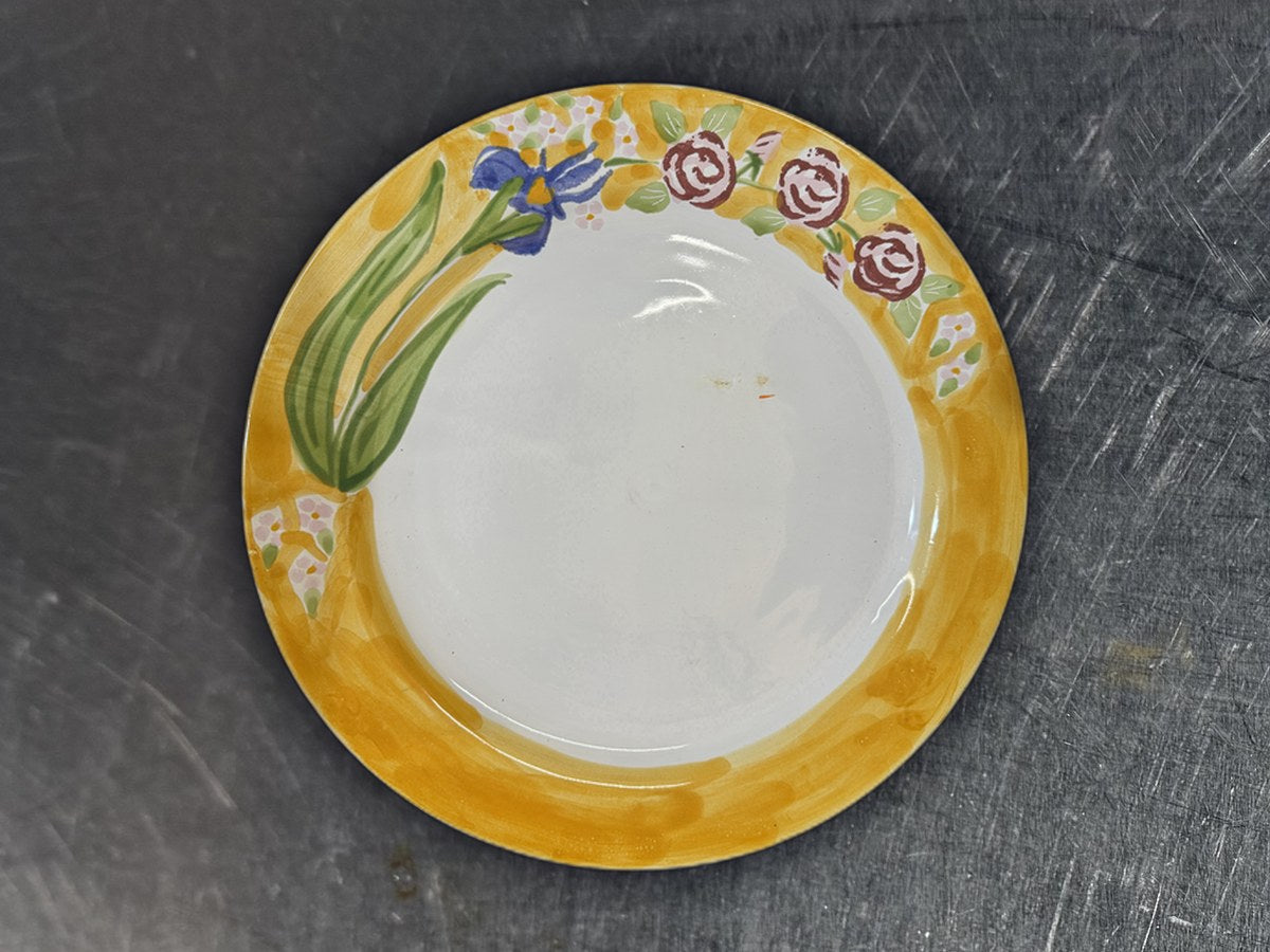 Hand Painted Ceramic Daisy Flower Dish: 1,765 ppm lead by XRF