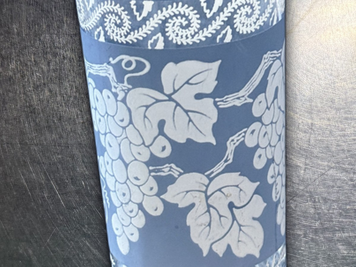 Hazel wedgwood grape glass