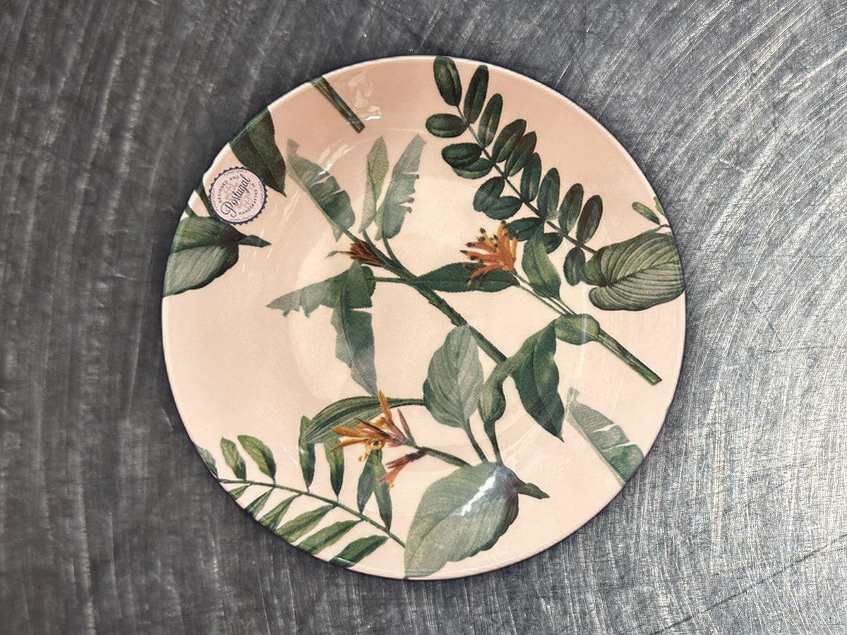 Home Essentials Tropical Leaves Round Dish: 527 ppm lead by XRF