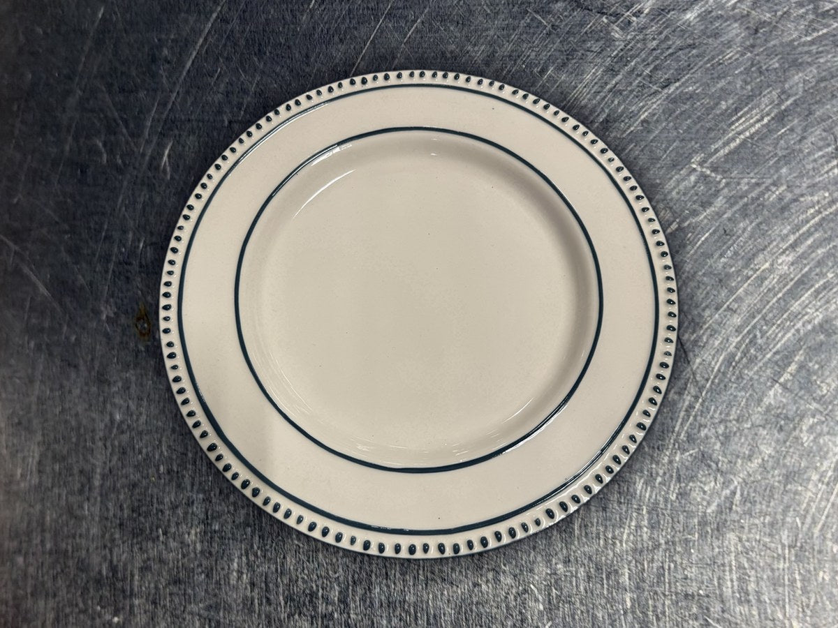 Honey Bloom Blue Dots Serving Dish: 62 ppm lead by XRF