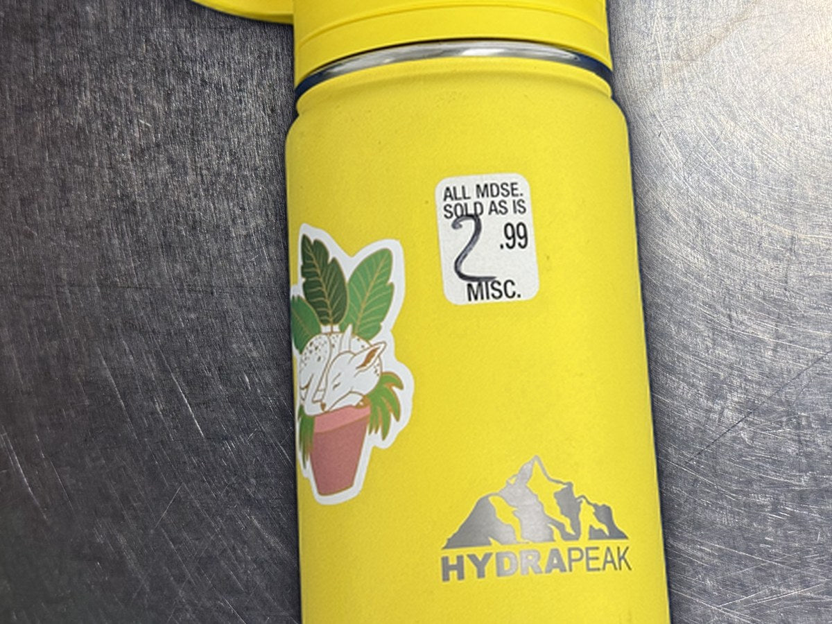 Hydra Peak Yellow Water Tumbler: 32,991 ppm lead by XRF