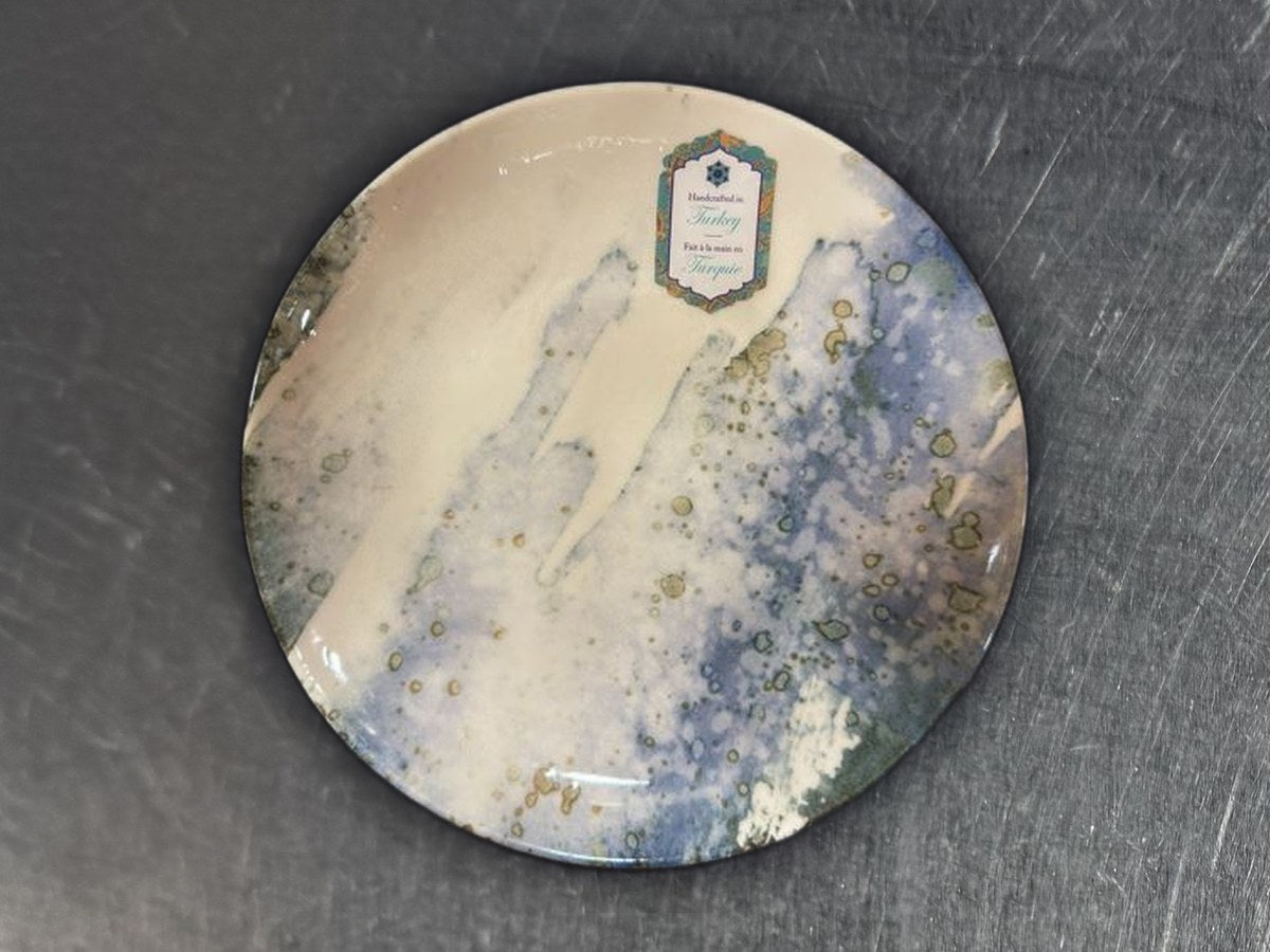 Intesa home blue gray marble dish
